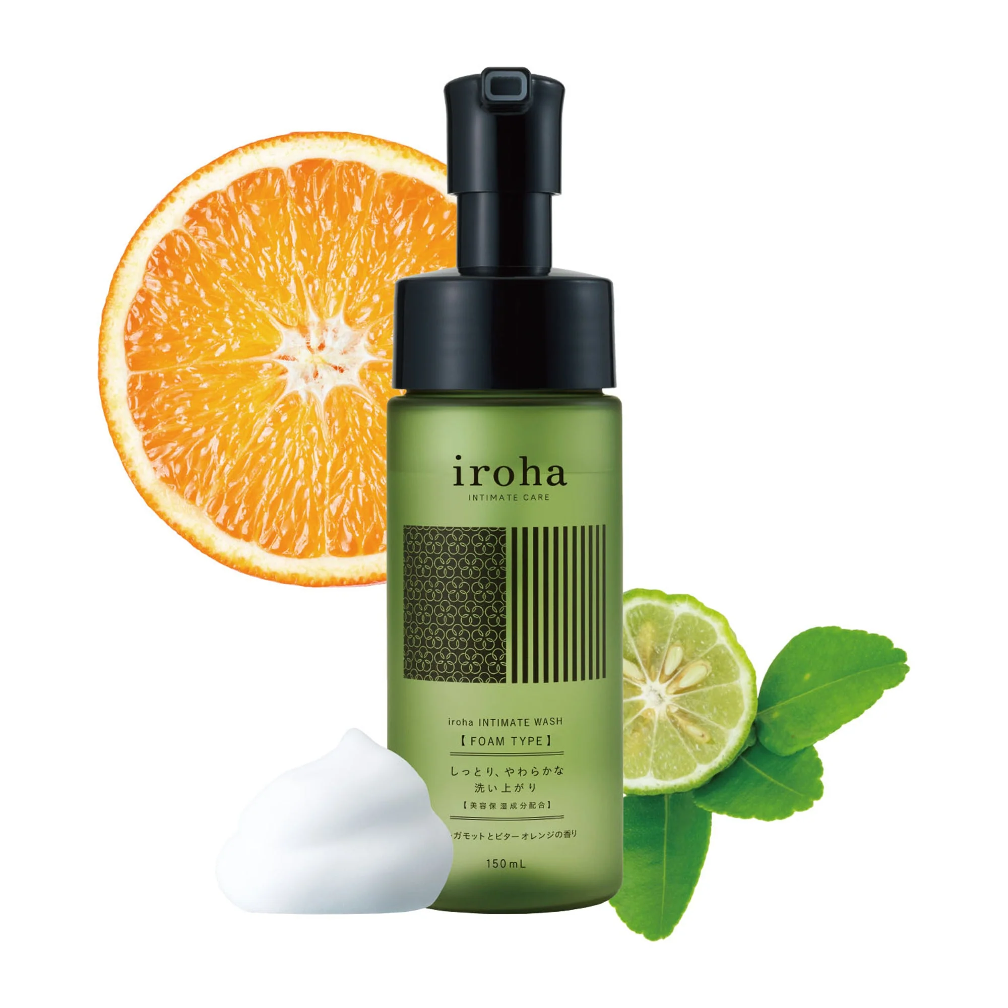 iroha INTIMATE WASH (FOAM TYPE) Bergamot and Bitter Orange - Image 5